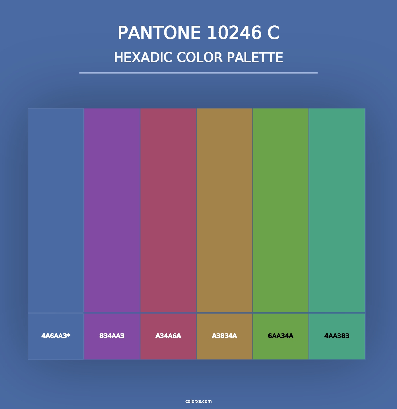 PANTONE 10246 C - Hexadic Color Palette