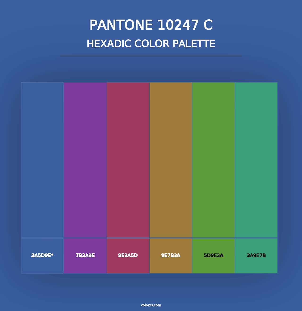 PANTONE 10247 C - Hexadic Color Palette