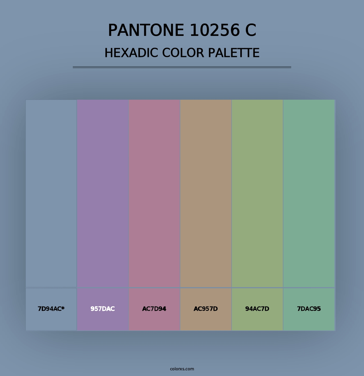 PANTONE 10256 C - Hexadic Color Palette