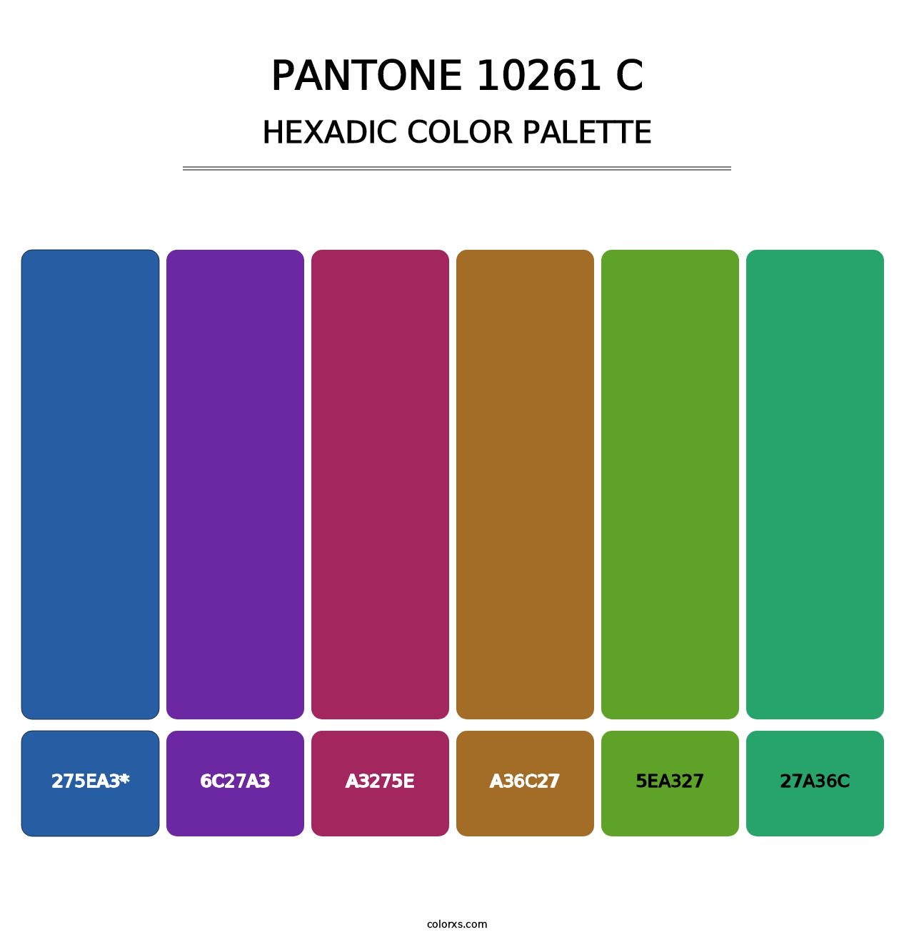 PANTONE 10261 C - Hexadic Color Palette