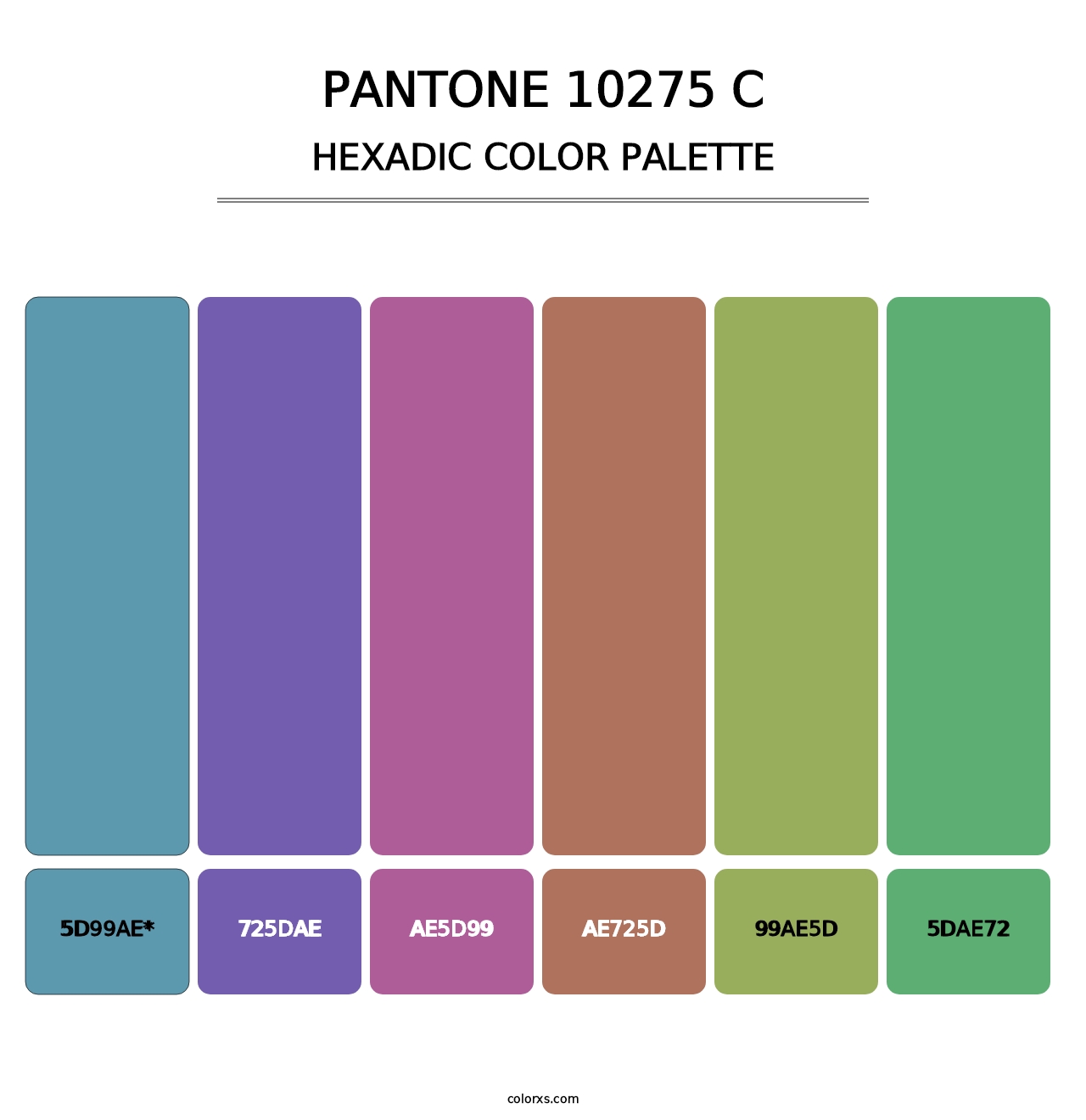 PANTONE 10275 C - Hexadic Color Palette