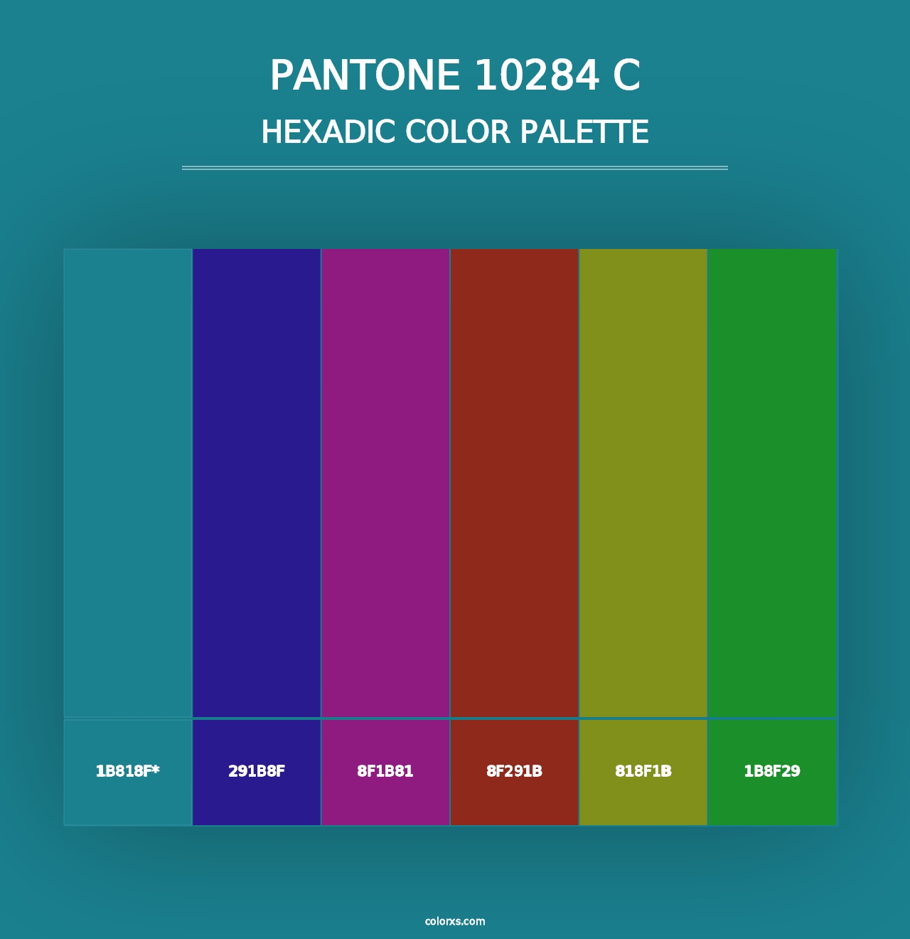 PANTONE 10284 C - Hexadic Color Palette