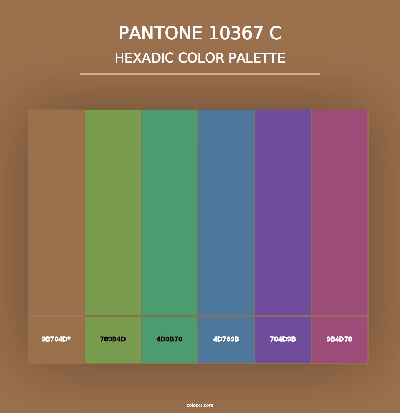 PANTONE 10367 C - Hexadic Color Palette