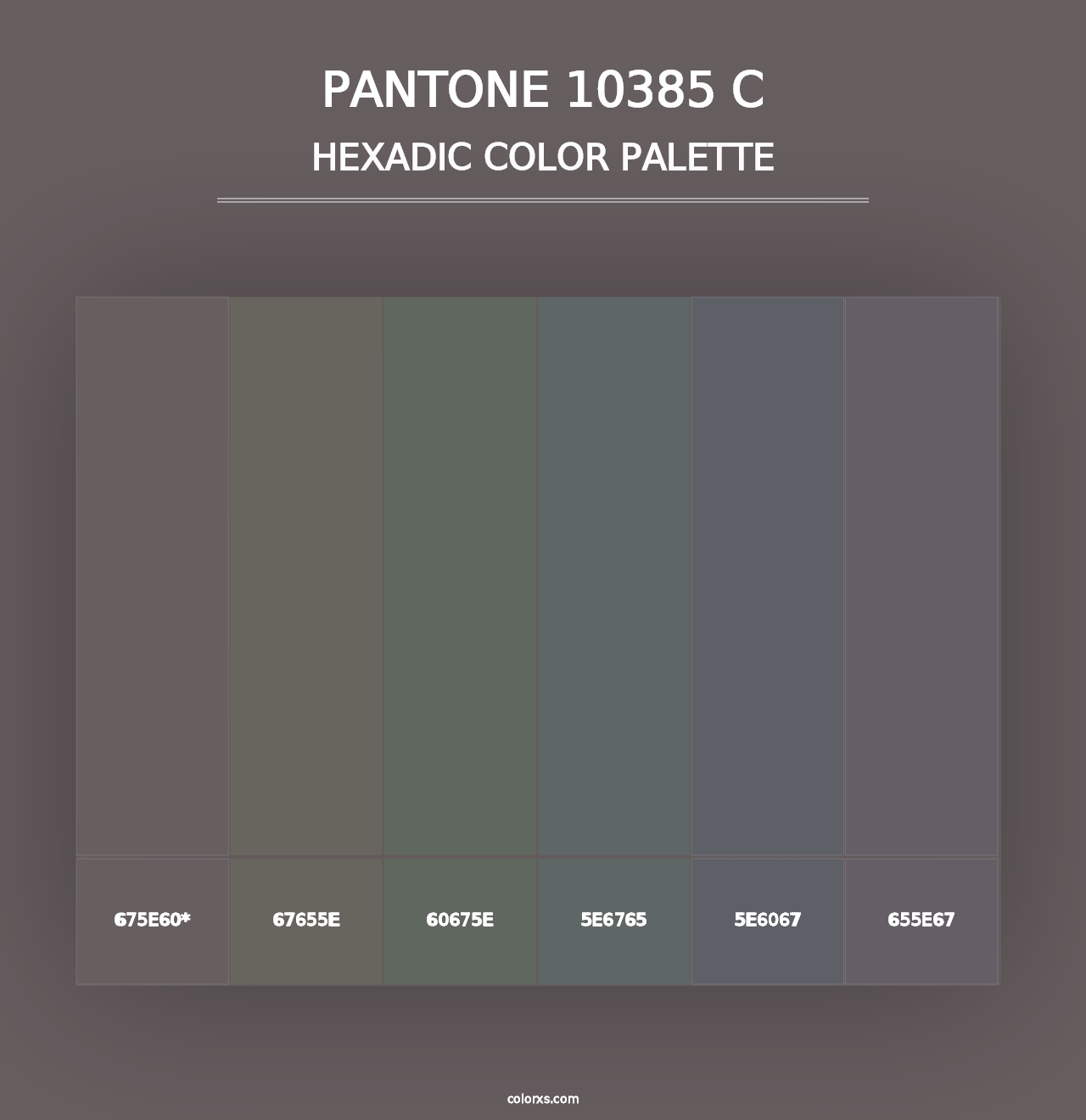 PANTONE 10385 C - Hexadic Color Palette