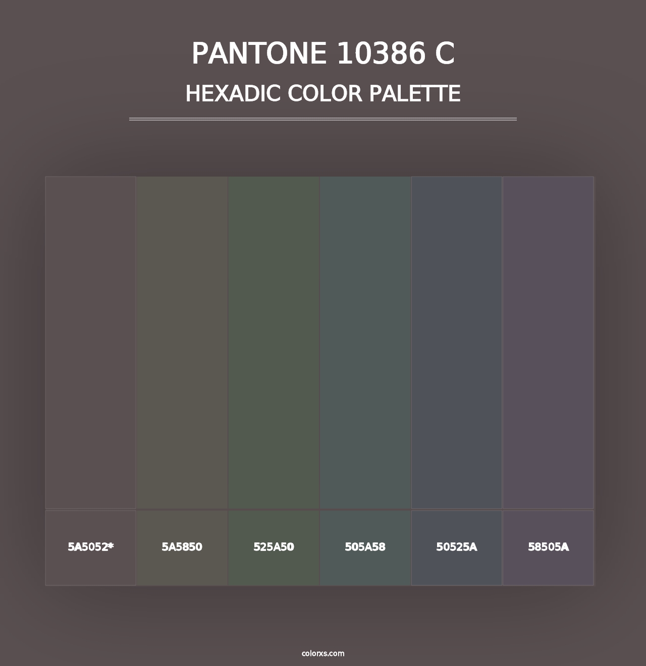 PANTONE 10386 C - Hexadic Color Palette