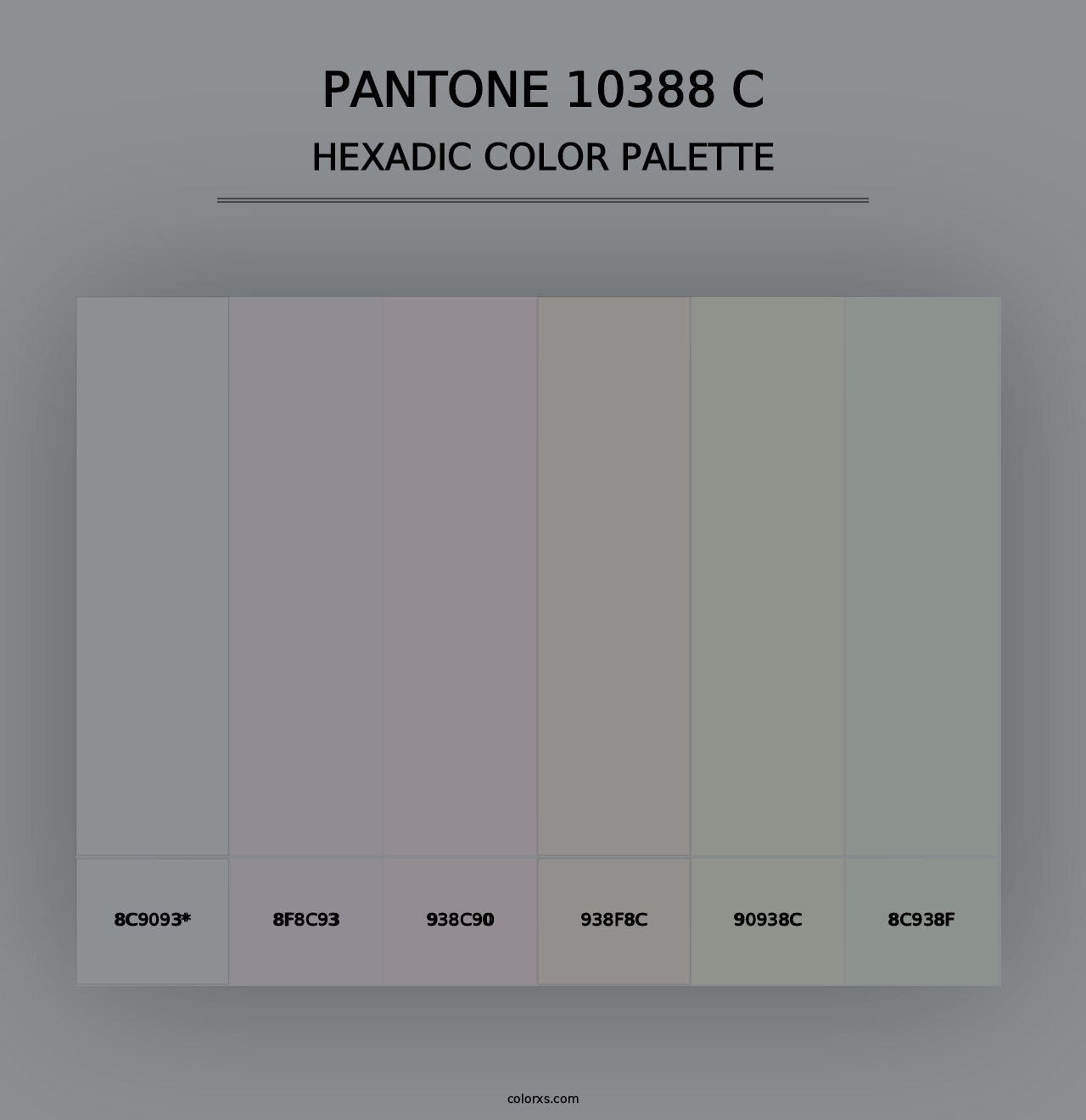 PANTONE 10388 C - Hexadic Color Palette