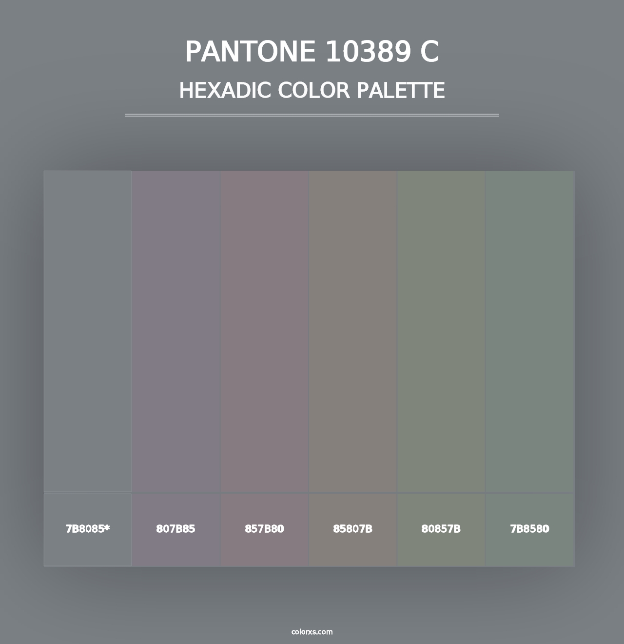 PANTONE 10389 C - Hexadic Color Palette