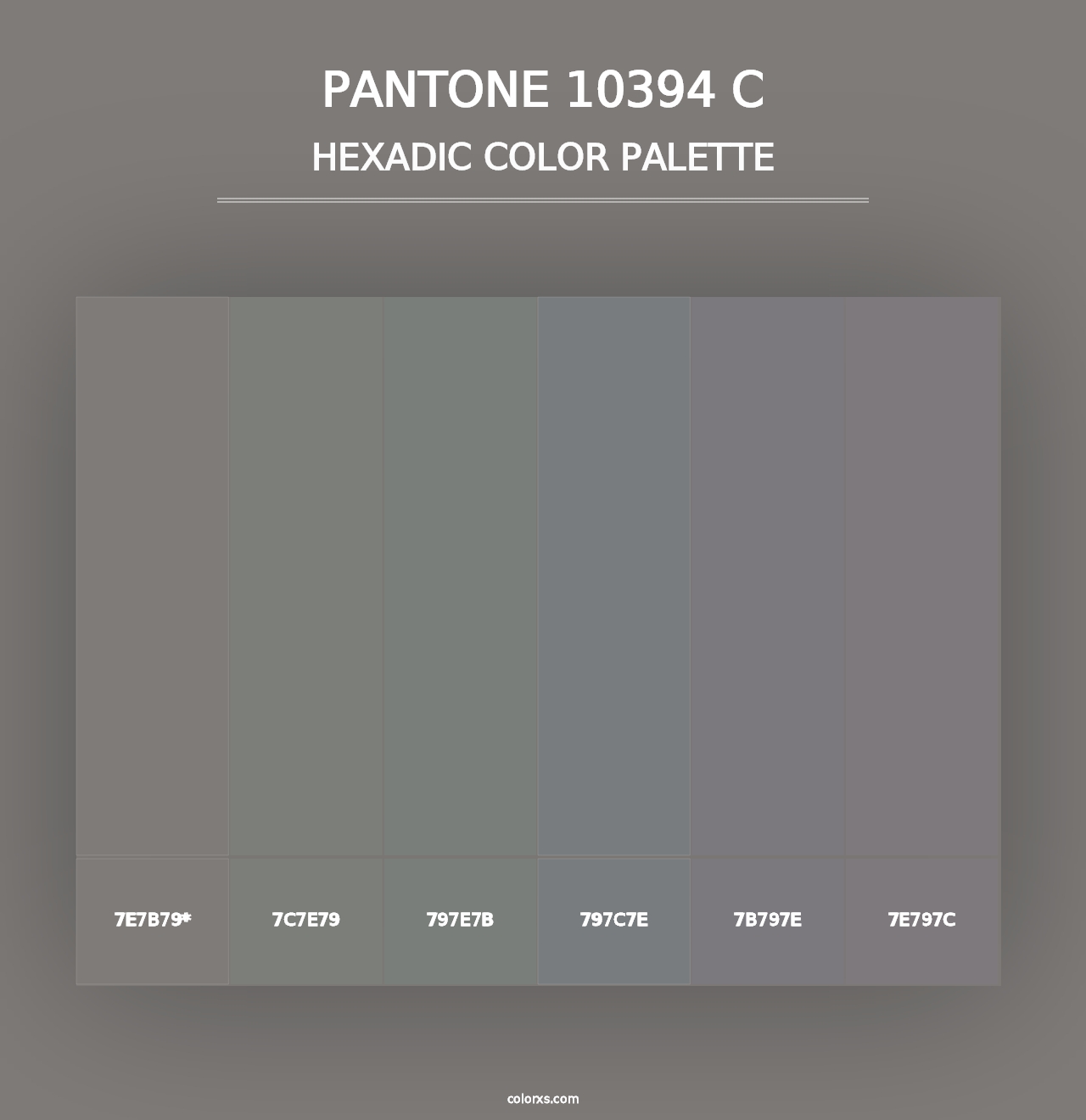 PANTONE 10394 C - Hexadic Color Palette