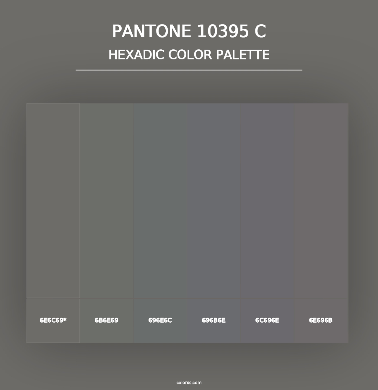 PANTONE 10395 C - Hexadic Color Palette