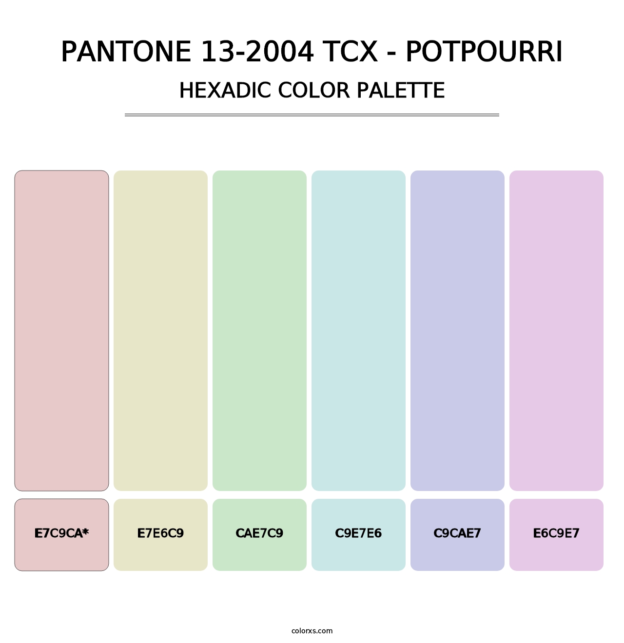 PANTONE 13-2004 TCX - Potpourri - Hexadic Color Palette