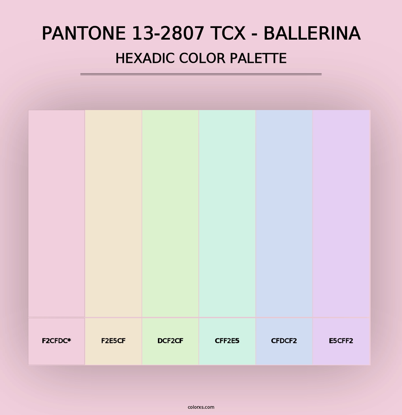 PANTONE 13-2807 TCX - Ballerina - Hexadic Color Palette