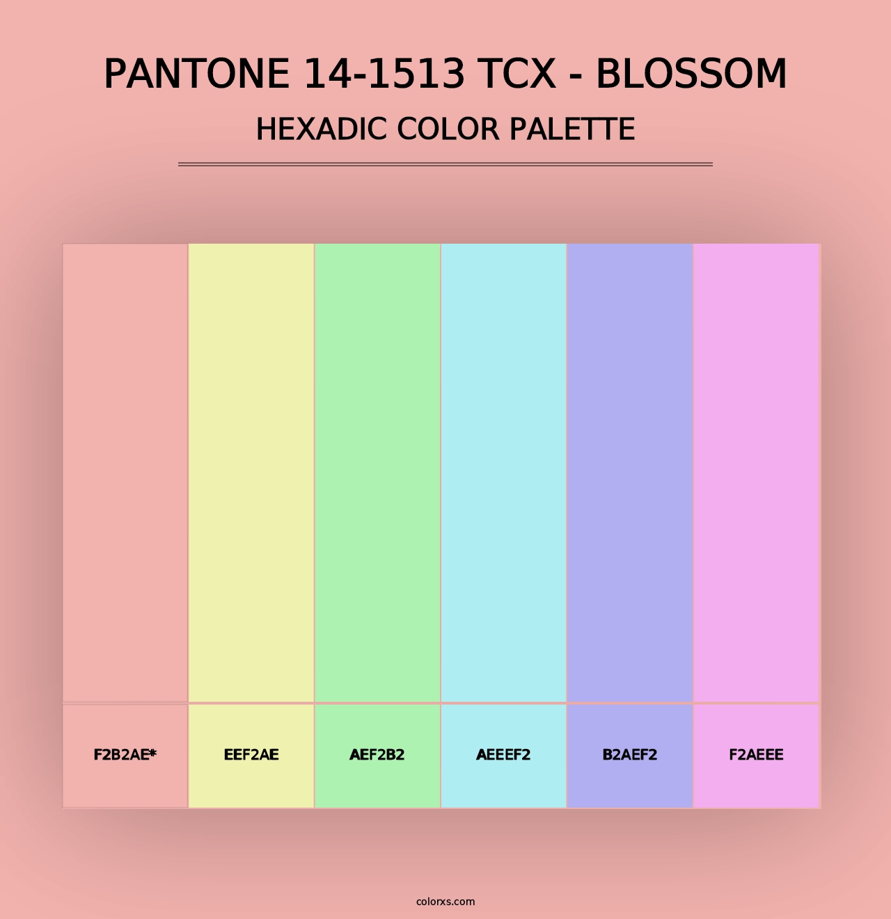 PANTONE 14-1513 TCX - Blossom - Hexadic Color Palette