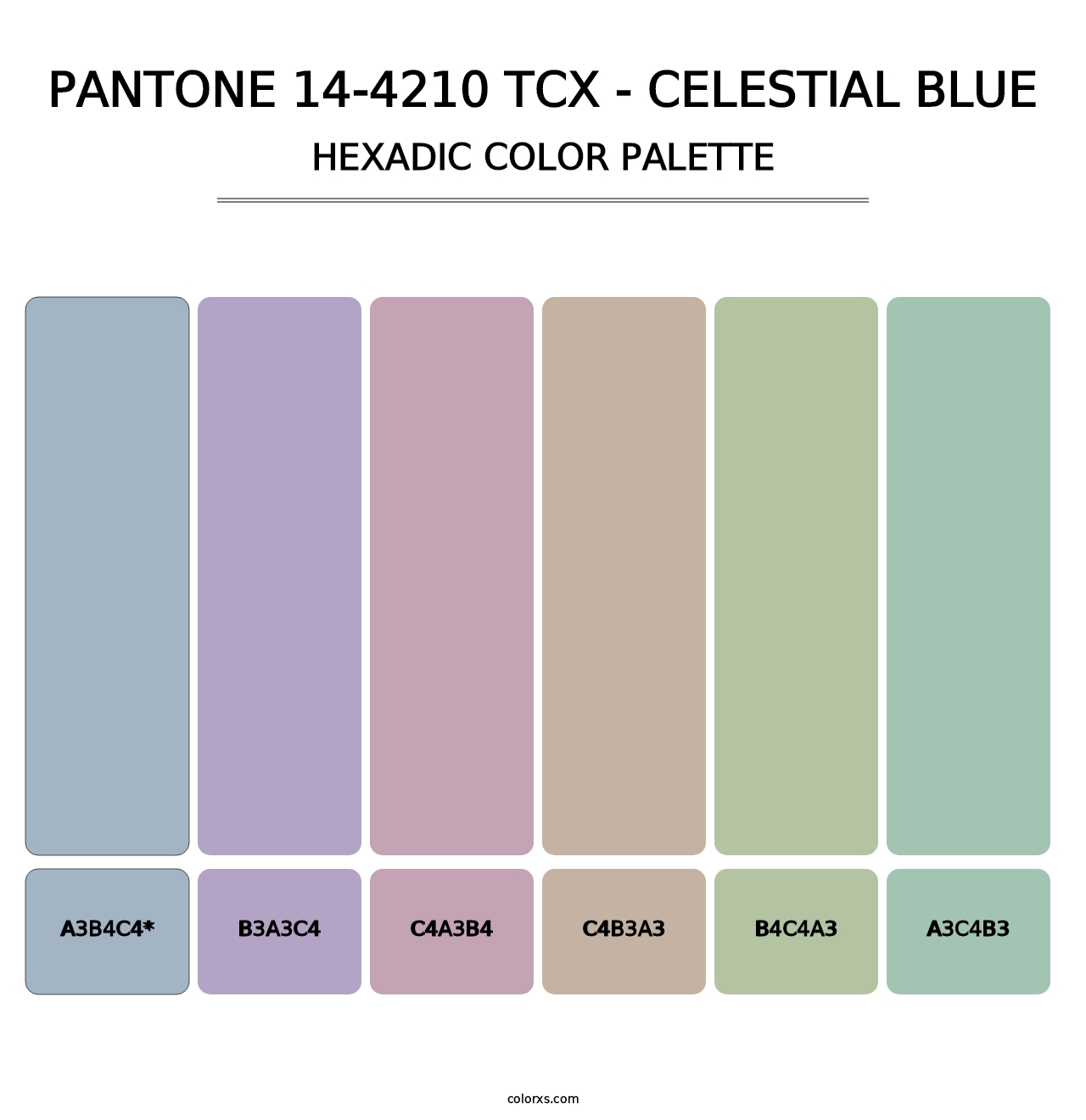 PANTONE 14-4210 TCX - Celestial Blue - Hexadic Color Palette