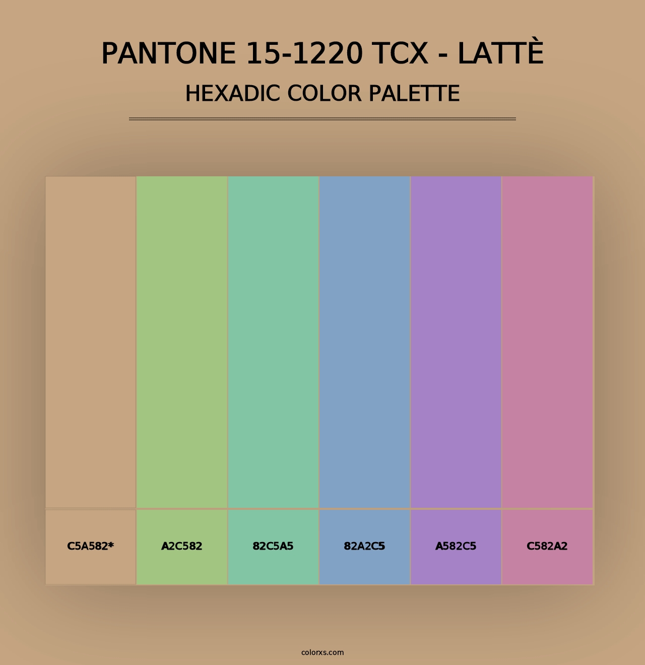 PANTONE 15-1220 TCX - Lattè - Hexadic Color Palette