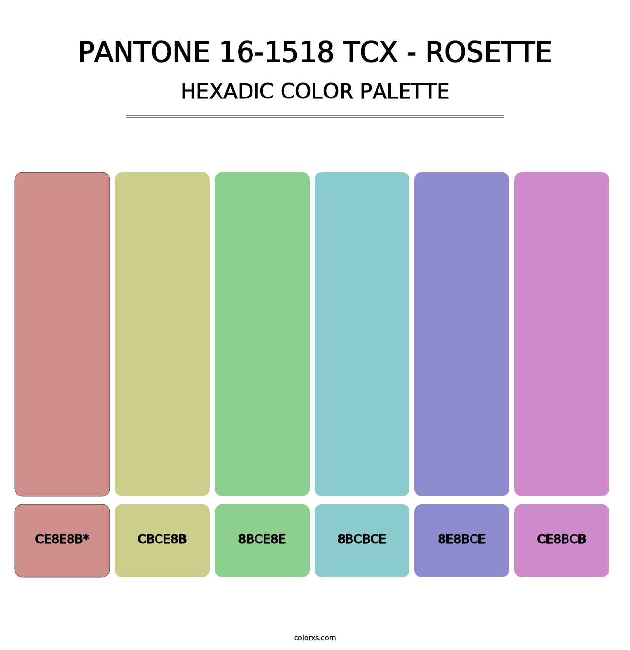 PANTONE 16-1518 TCX - Rosette - Hexadic Color Palette