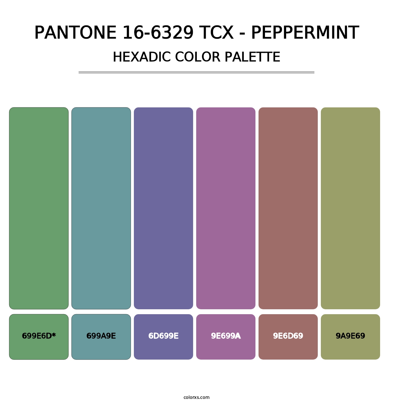 Pantone 16 6329 Tcx Peppermint Color Palettes