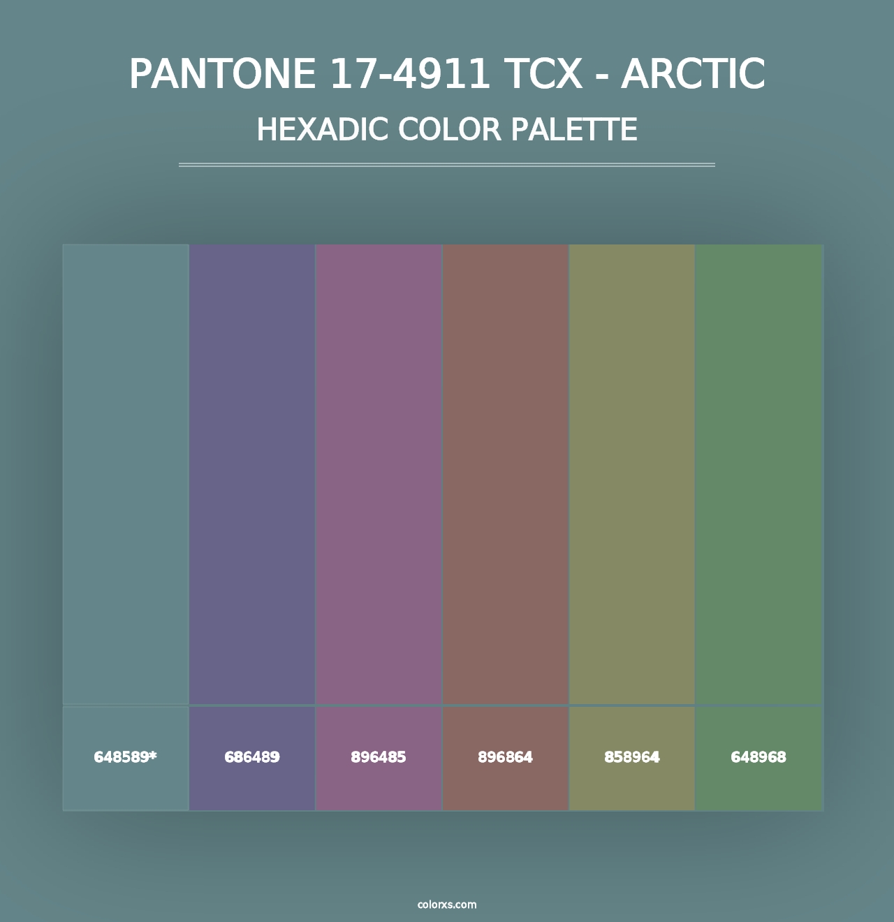 PANTONE 17-4911 TCX - Arctic - Hexadic Color Palette