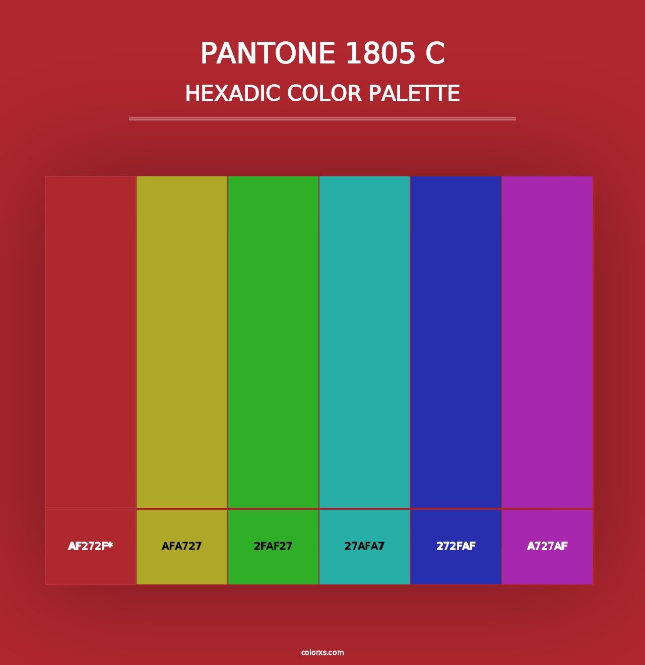 Pantone 1805 C Color Palettes