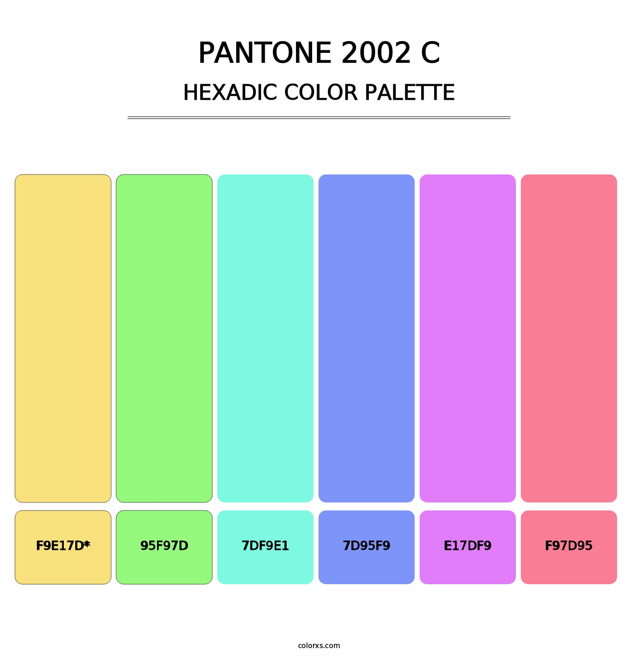 PANTONE 2002 C - Hexadic Color Palette