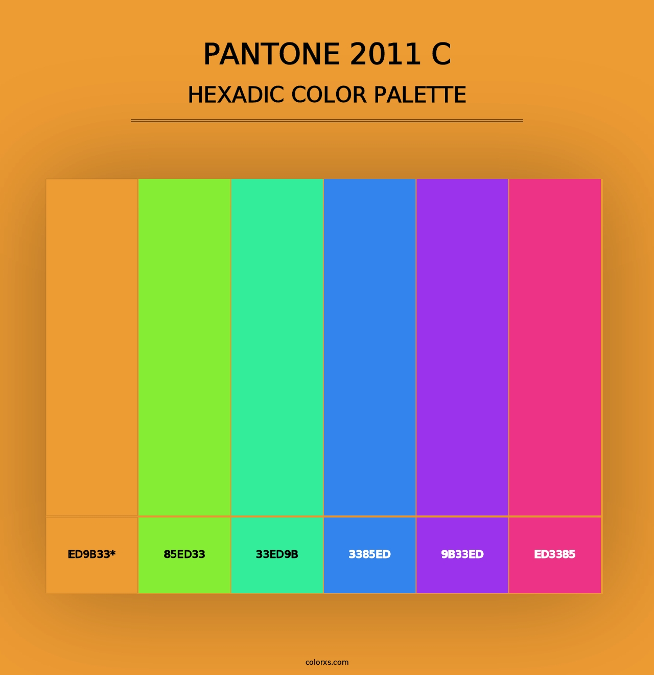 PANTONE 2011 C - Hexadic Color Palette