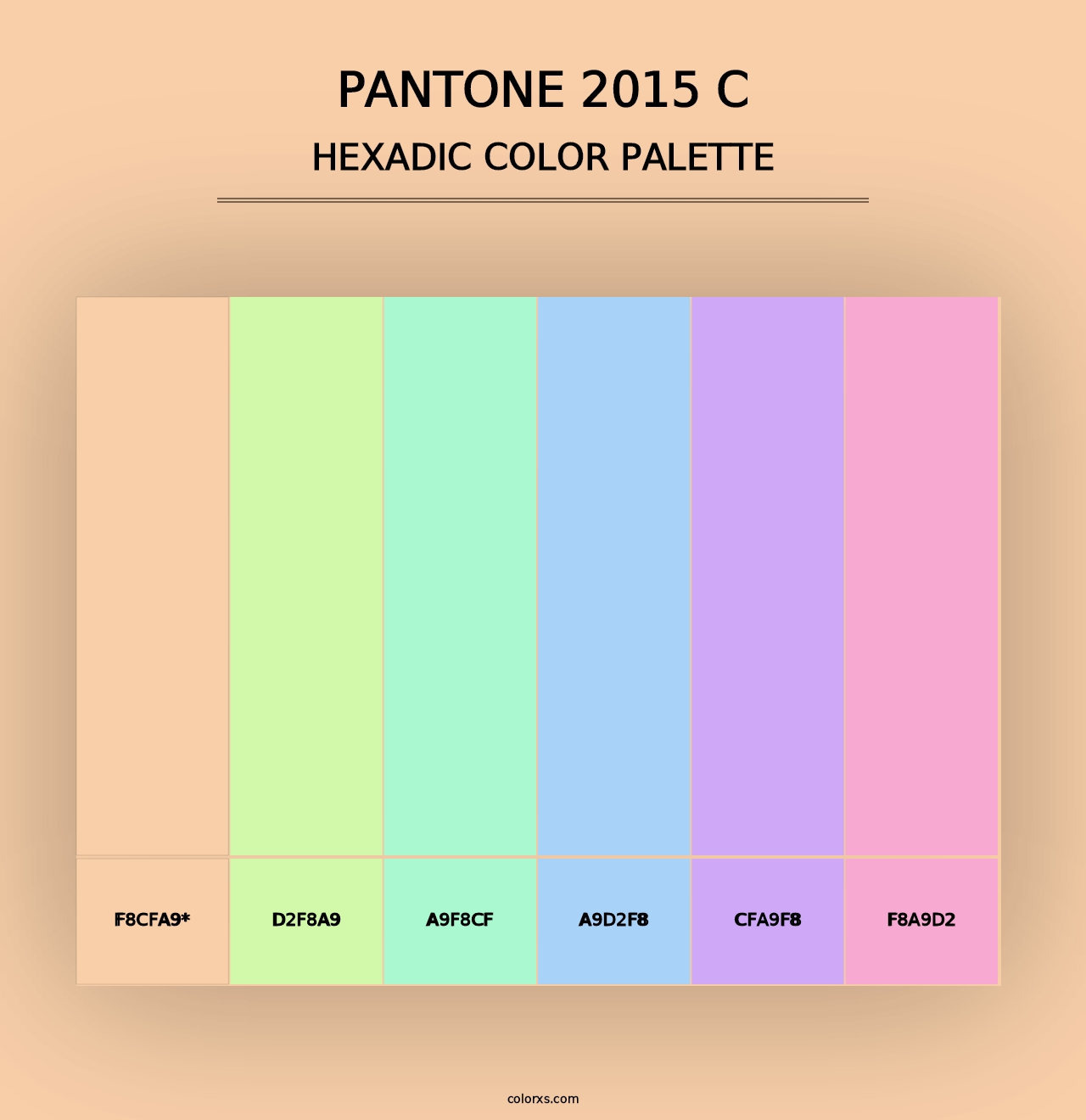 PANTONE 2015 C - Hexadic Color Palette