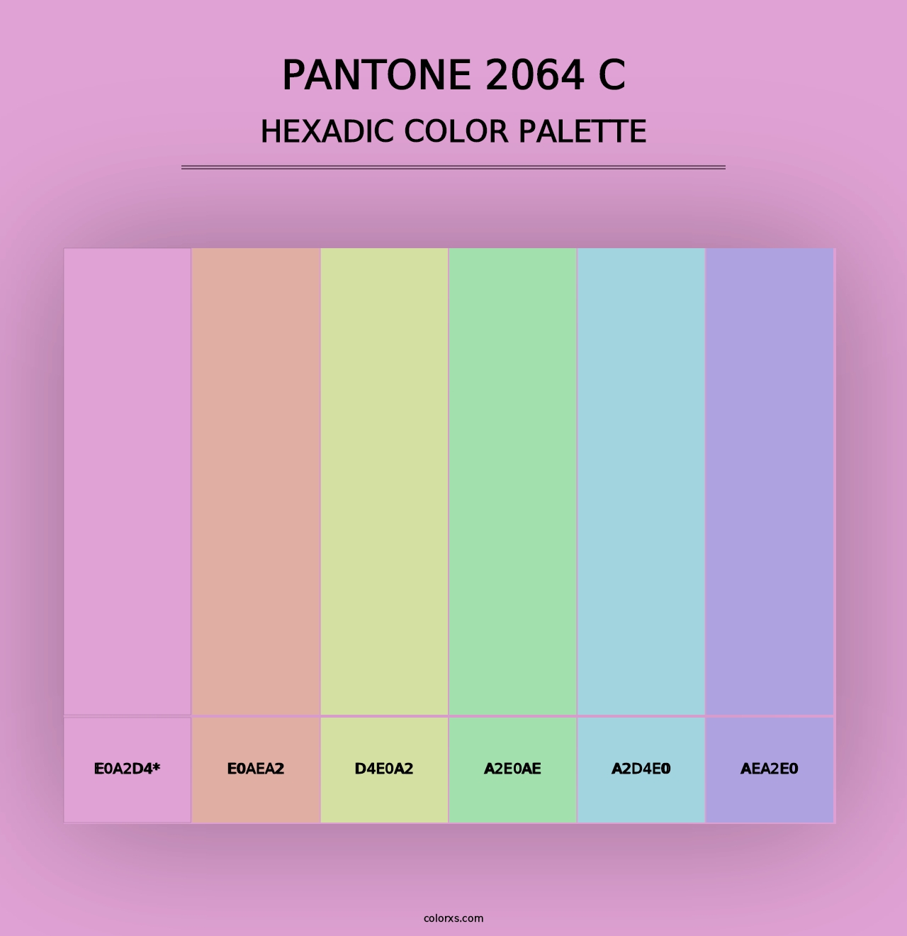 PANTONE 2064 C - Hexadic Color Palette