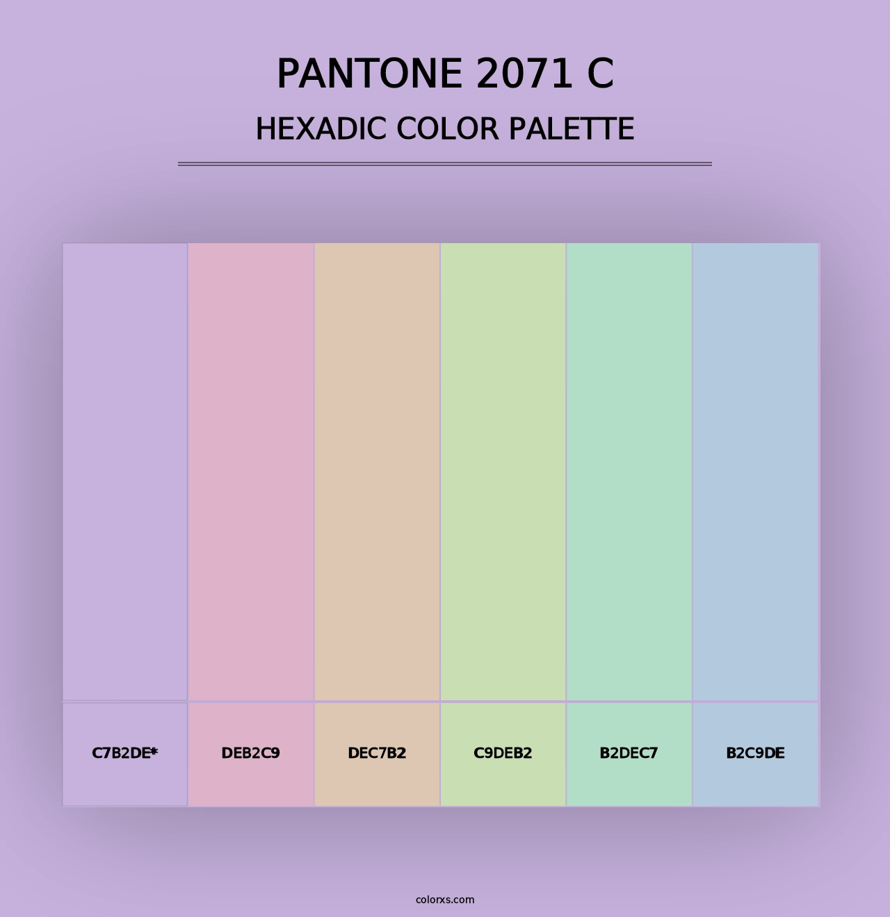 PANTONE 2071 C - Hexadic Color Palette