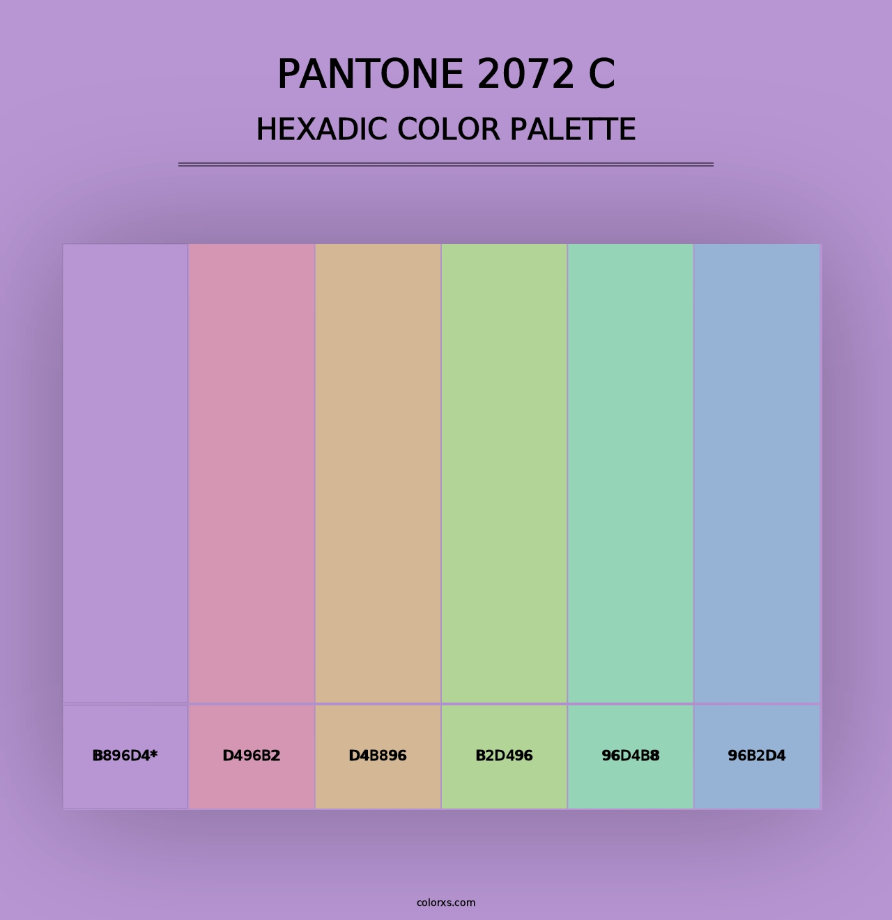 PANTONE 2072 C - Hexadic Color Palette