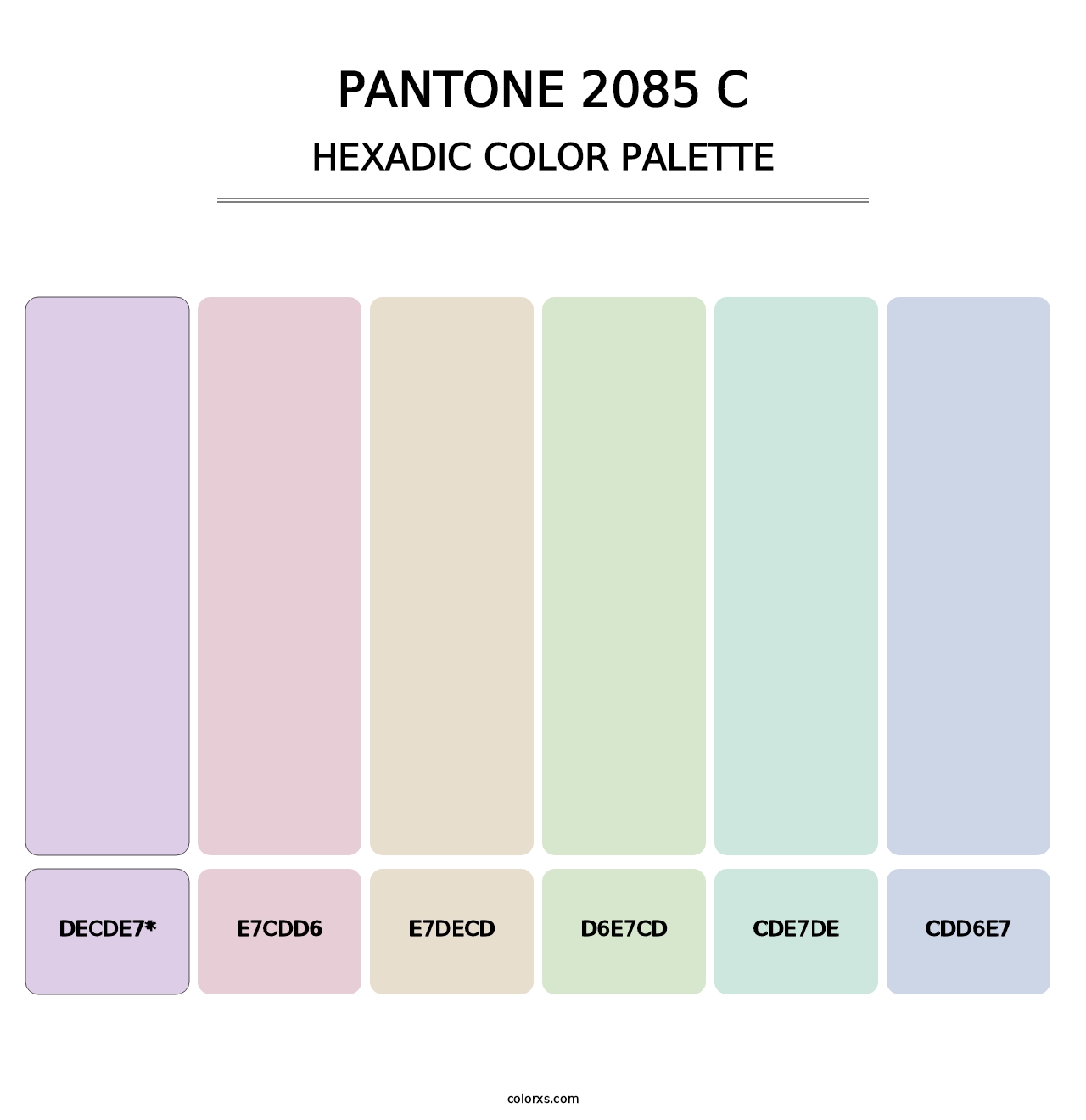 PANTONE 2085 C - Hexadic Color Palette