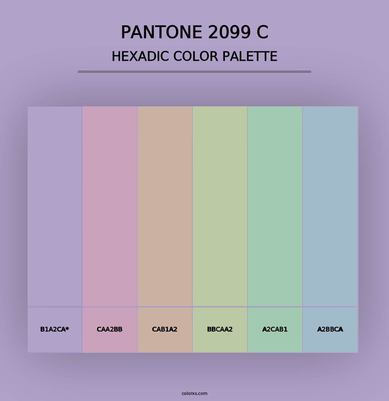 PANTONE 2099 C - Hexadic Color Palette