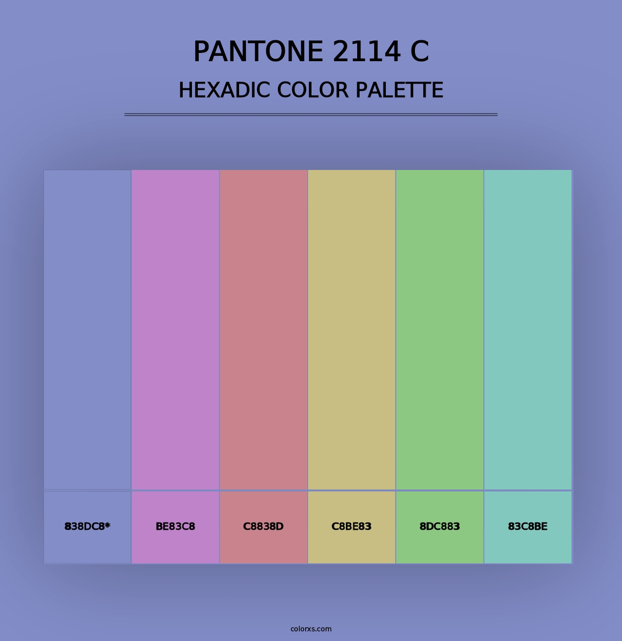 PANTONE 2114 C - Hexadic Color Palette