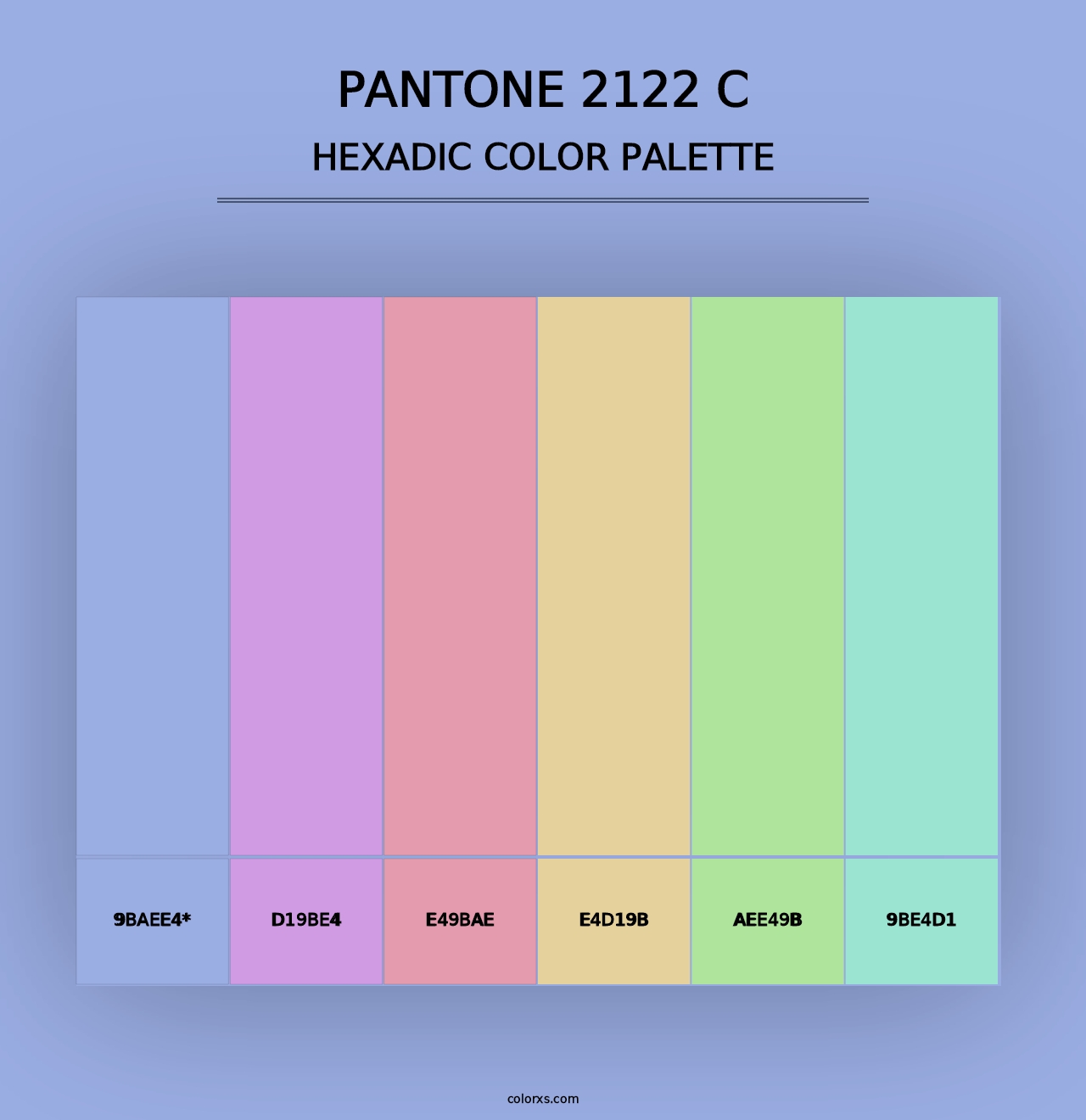 PANTONE 2122 C - Hexadic Color Palette