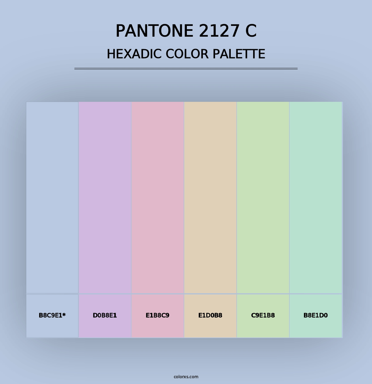 PANTONE 2127 C - Hexadic Color Palette