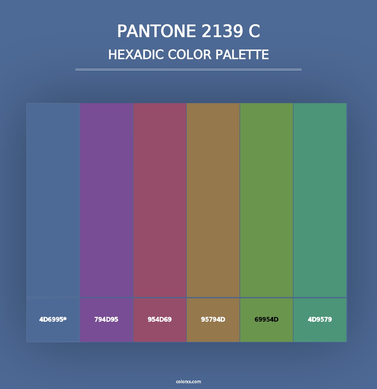 PANTONE 2139 C - Hexadic Color Palette