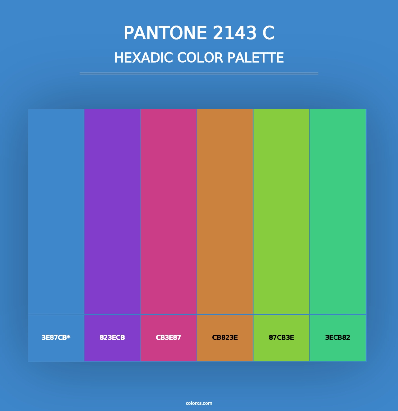 PANTONE 2143 C - Hexadic Color Palette