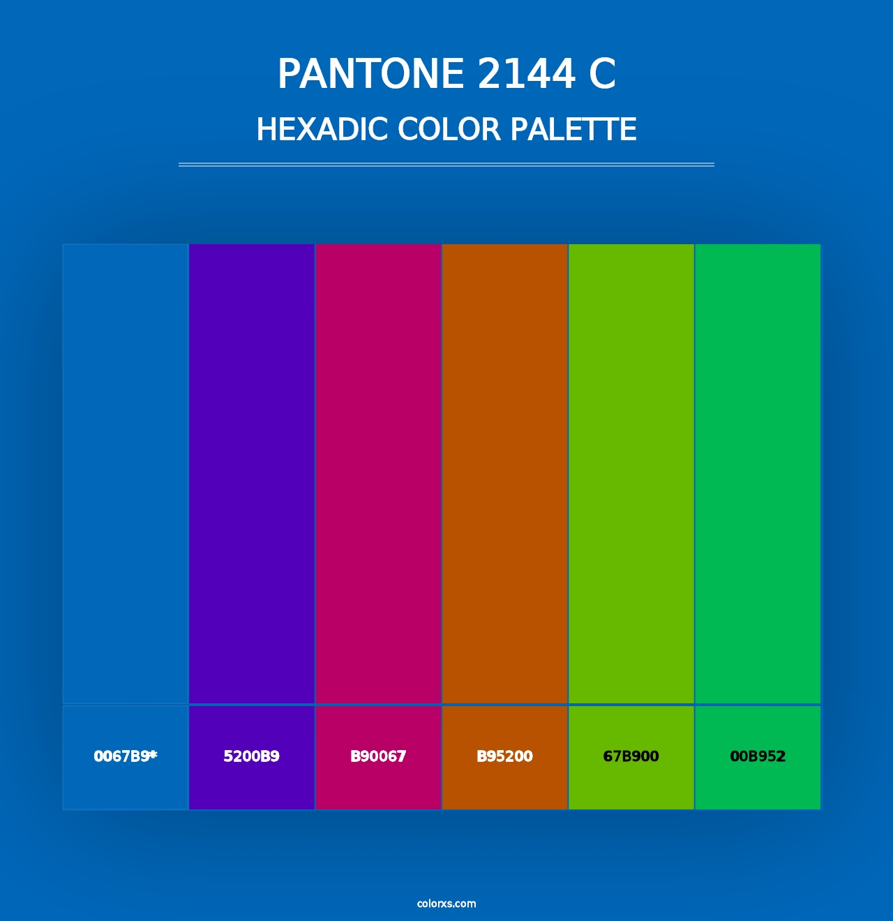 PANTONE 2144 C - Hexadic Color Palette