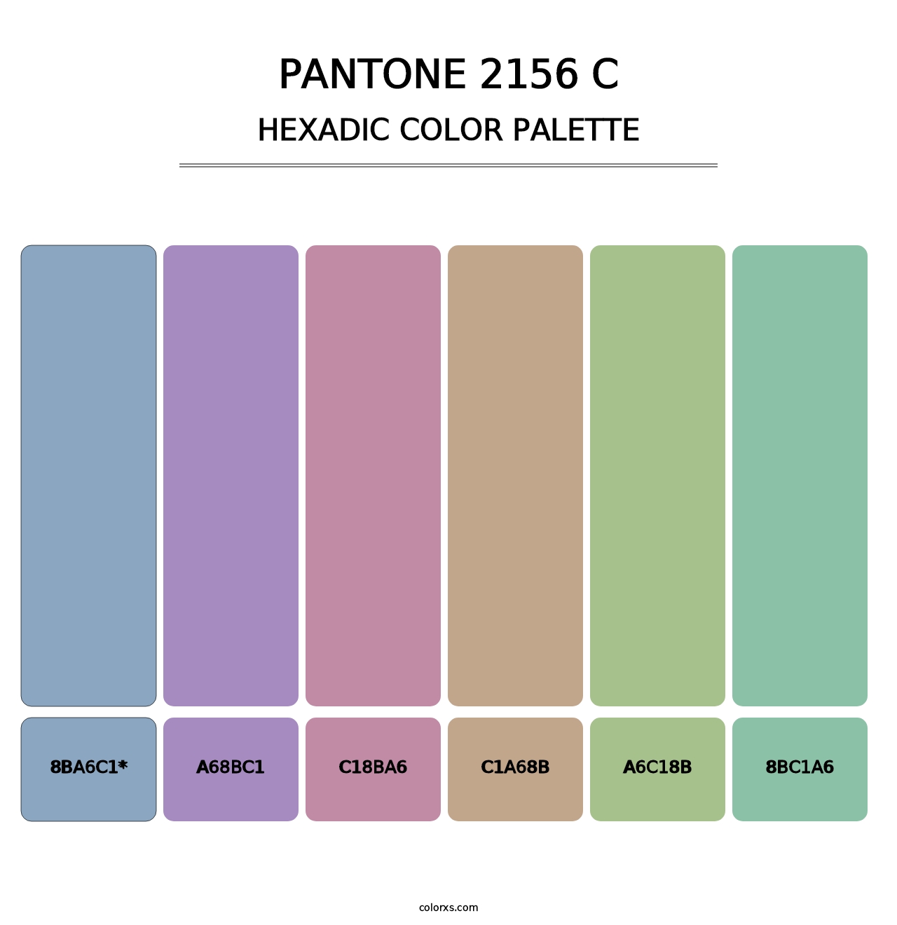 PANTONE 2156 C - Hexadic Color Palette