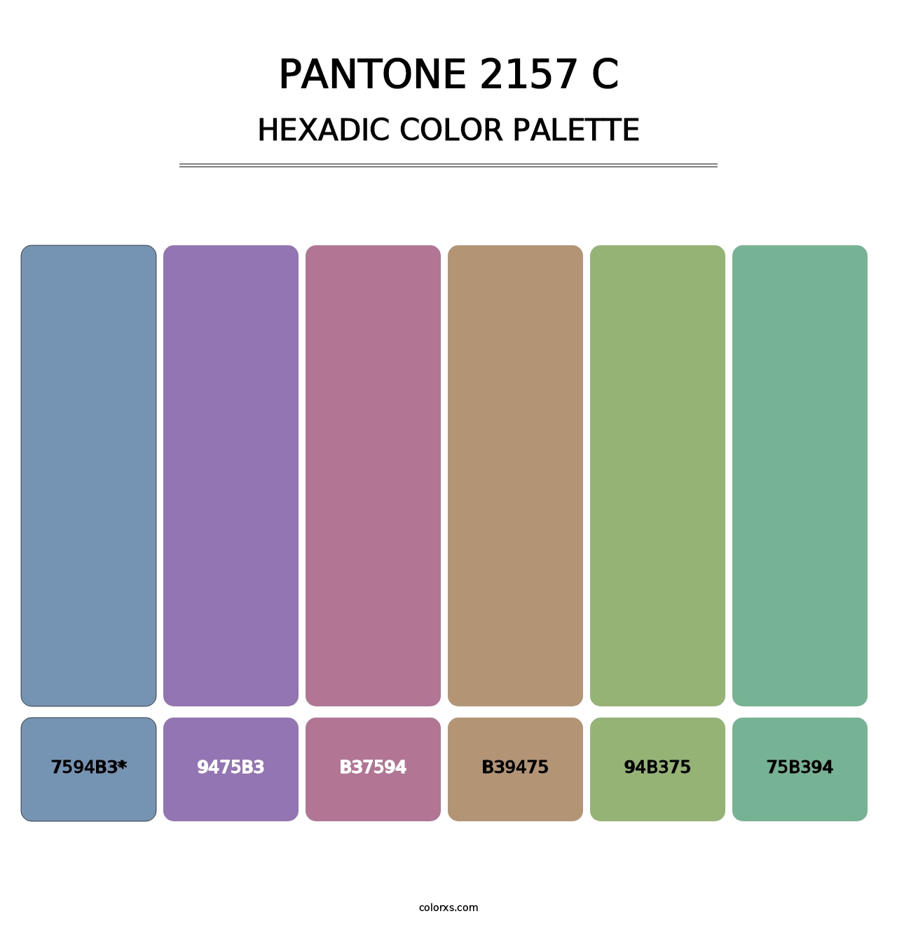 PANTONE 2157 C - Hexadic Color Palette