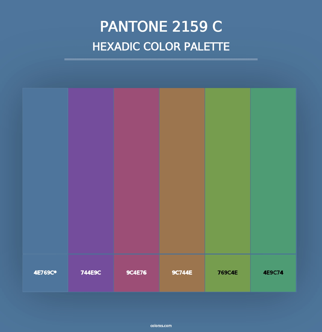 PANTONE 2159 C - Hexadic Color Palette