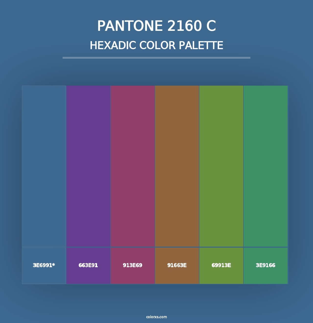 PANTONE 2160 C - Hexadic Color Palette