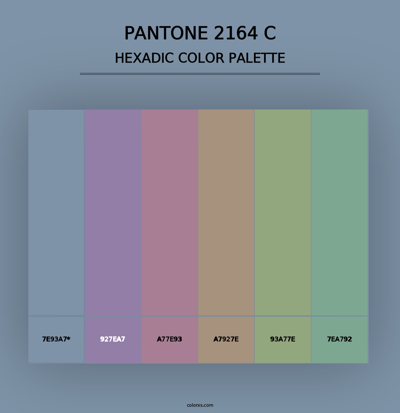 PANTONE 2164 C - Hexadic Color Palette