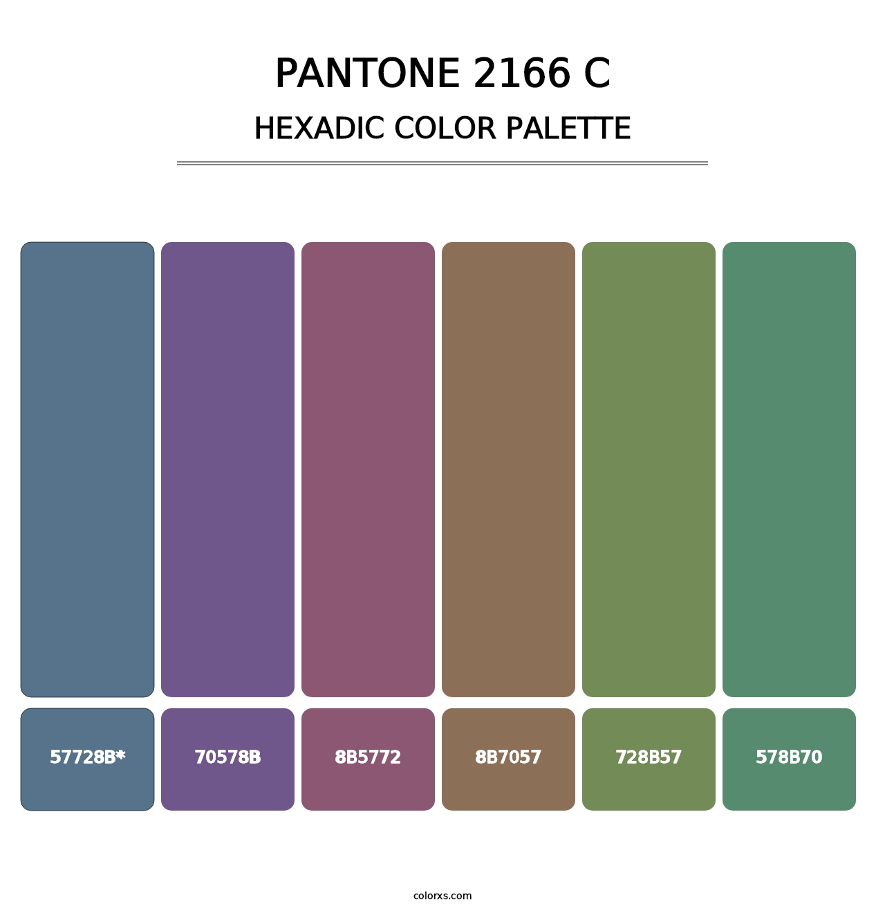 PANTONE 2166 C - Hexadic Color Palette