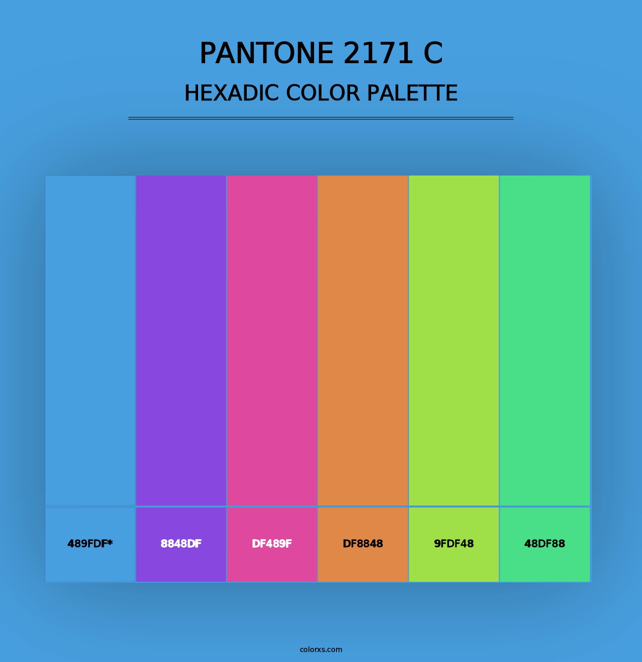 PANTONE 2171 C - Hexadic Color Palette