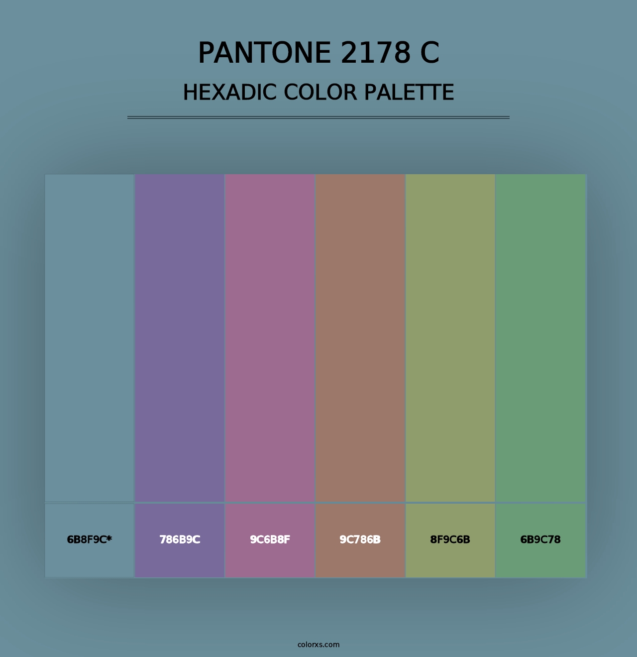 PANTONE 2178 C - Hexadic Color Palette