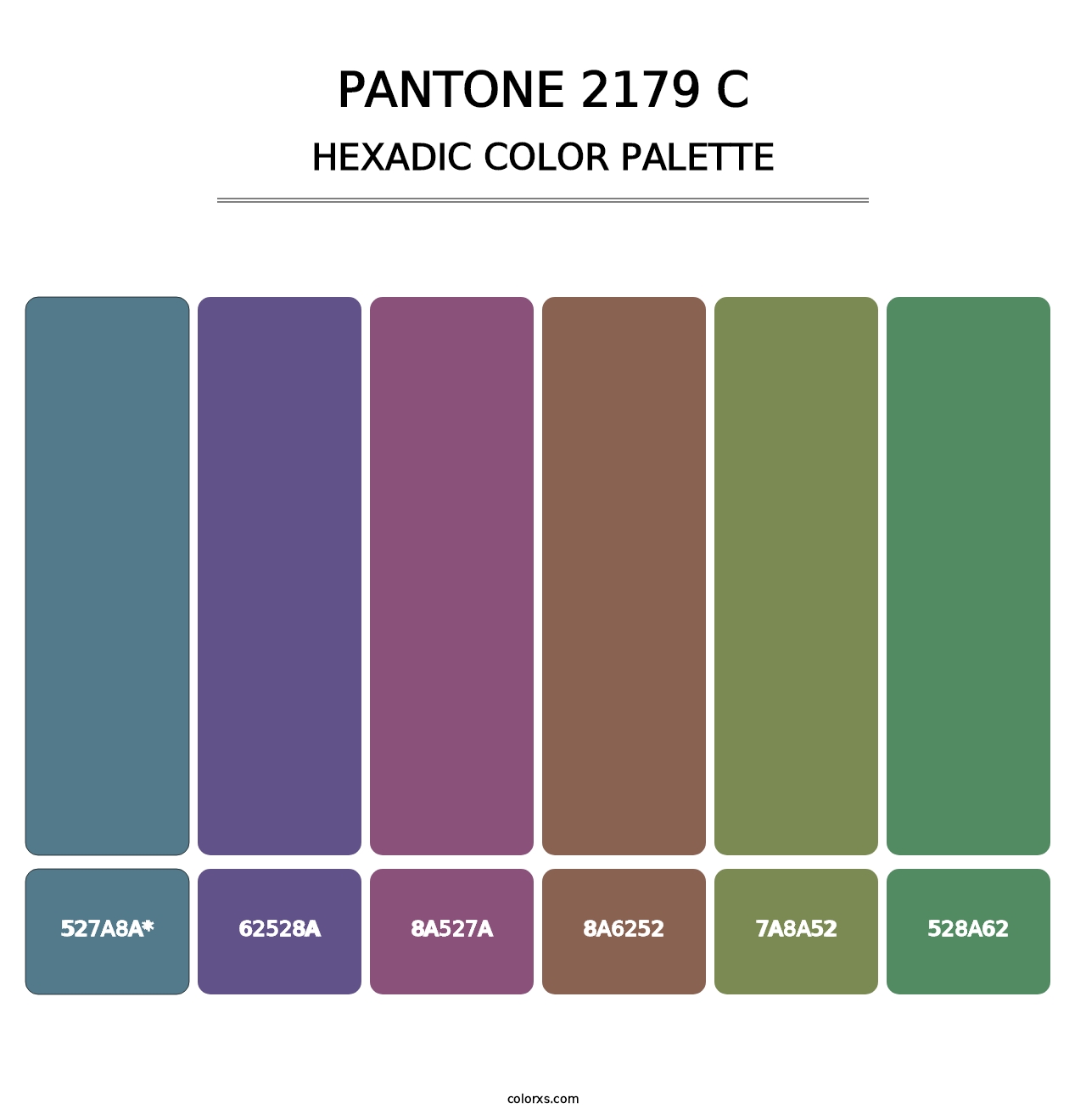 PANTONE 2179 C - Hexadic Color Palette