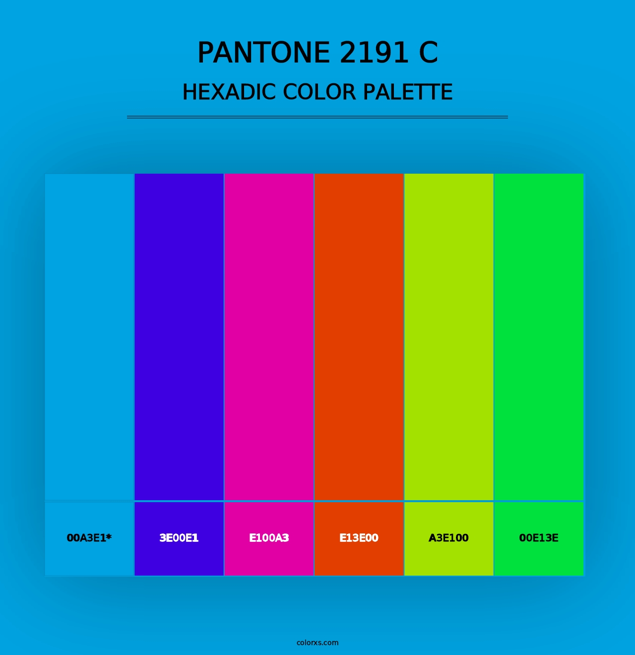 PANTONE 2191 C - Hexadic Color Palette