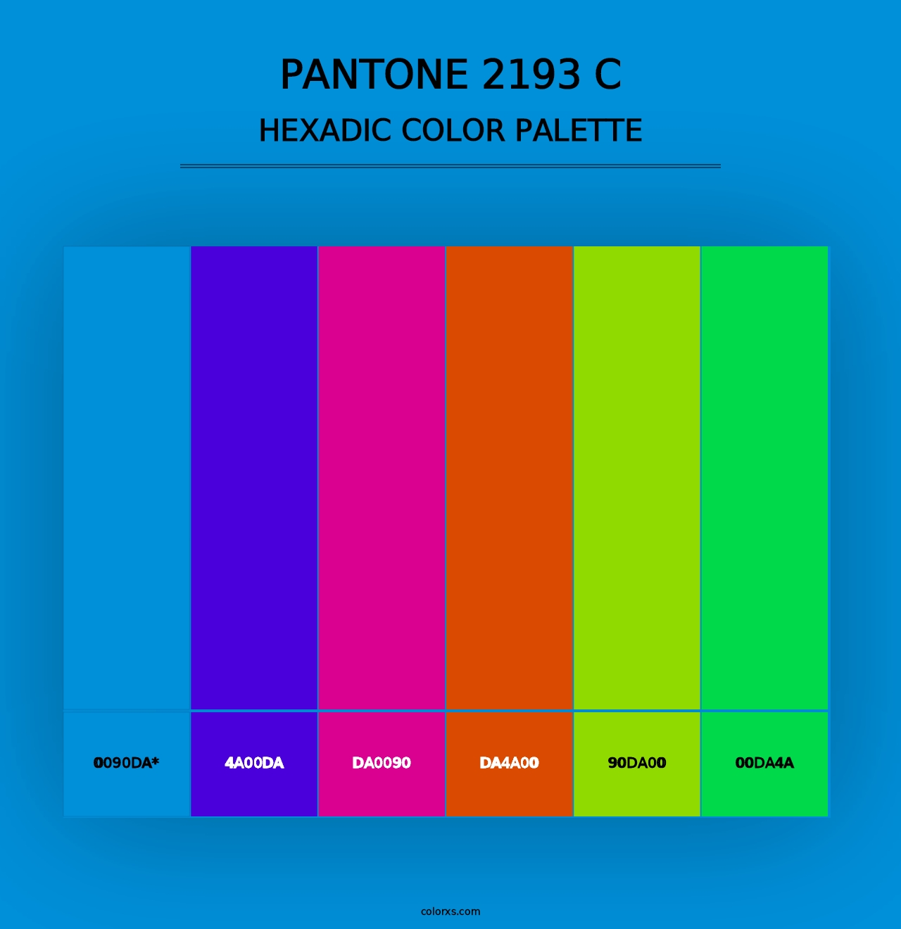 PANTONE 2193 C - Hexadic Color Palette