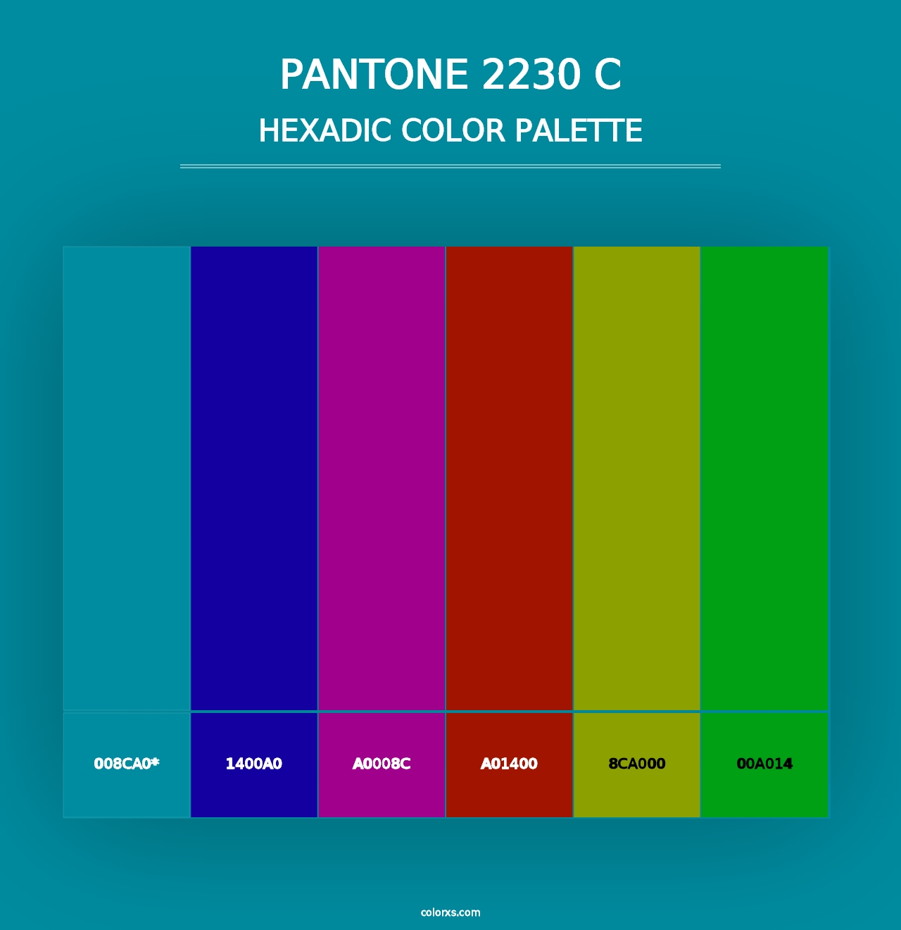 PANTONE 2230 C - Hexadic Color Palette