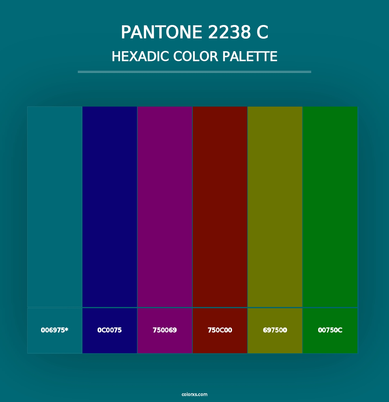 PANTONE 2238 C - Hexadic Color Palette