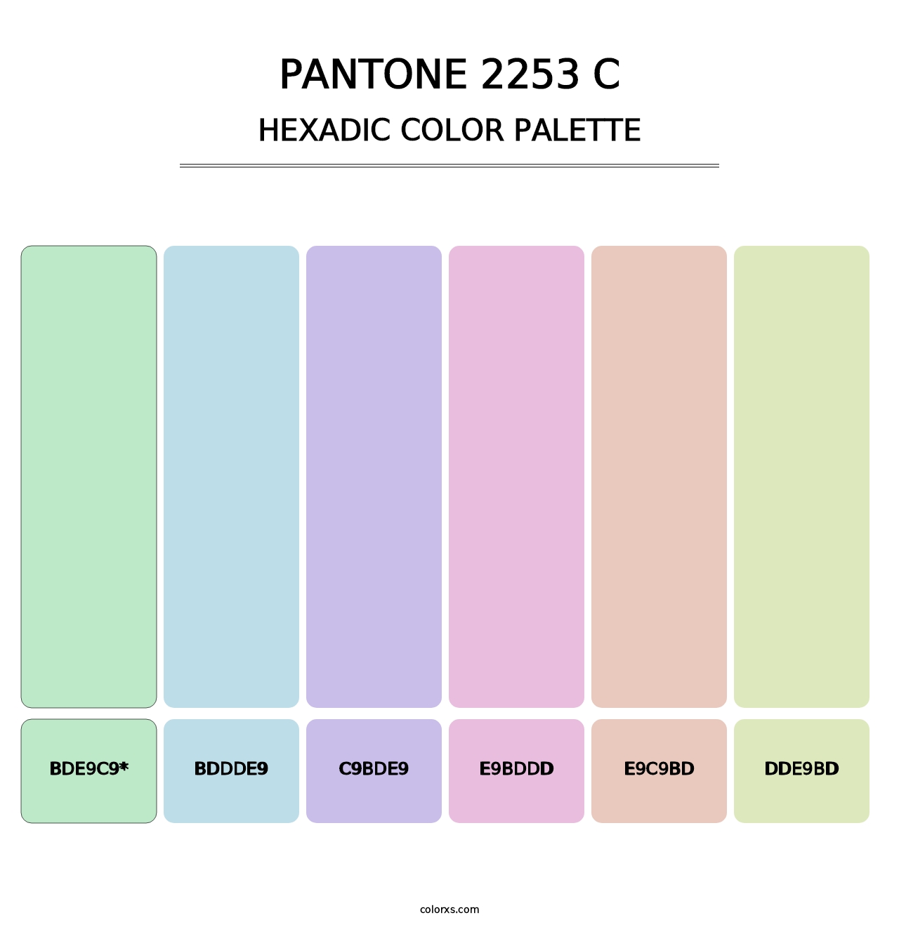 PANTONE 2253 C - Hexadic Color Palette